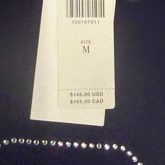 NWT L*Space Anthropologie  Navy Crew- M $148 - Picture 6 of 6